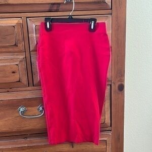 Eva Longoria Women’s Red Skirt With Zipper In Back Size XS Preloved